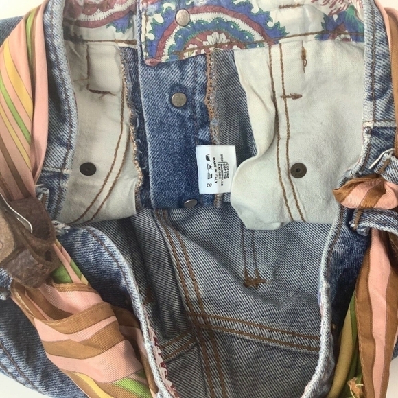 UPCYCLED Paradise Jeans shoulder Bag‎ Italy Vintage - Picture 8 of 8